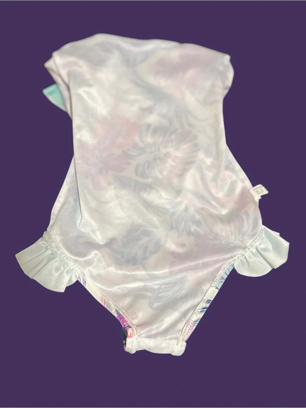 Kryssi Kouture Tropical Ruffle Rash Guard Swimsuit 12-24M